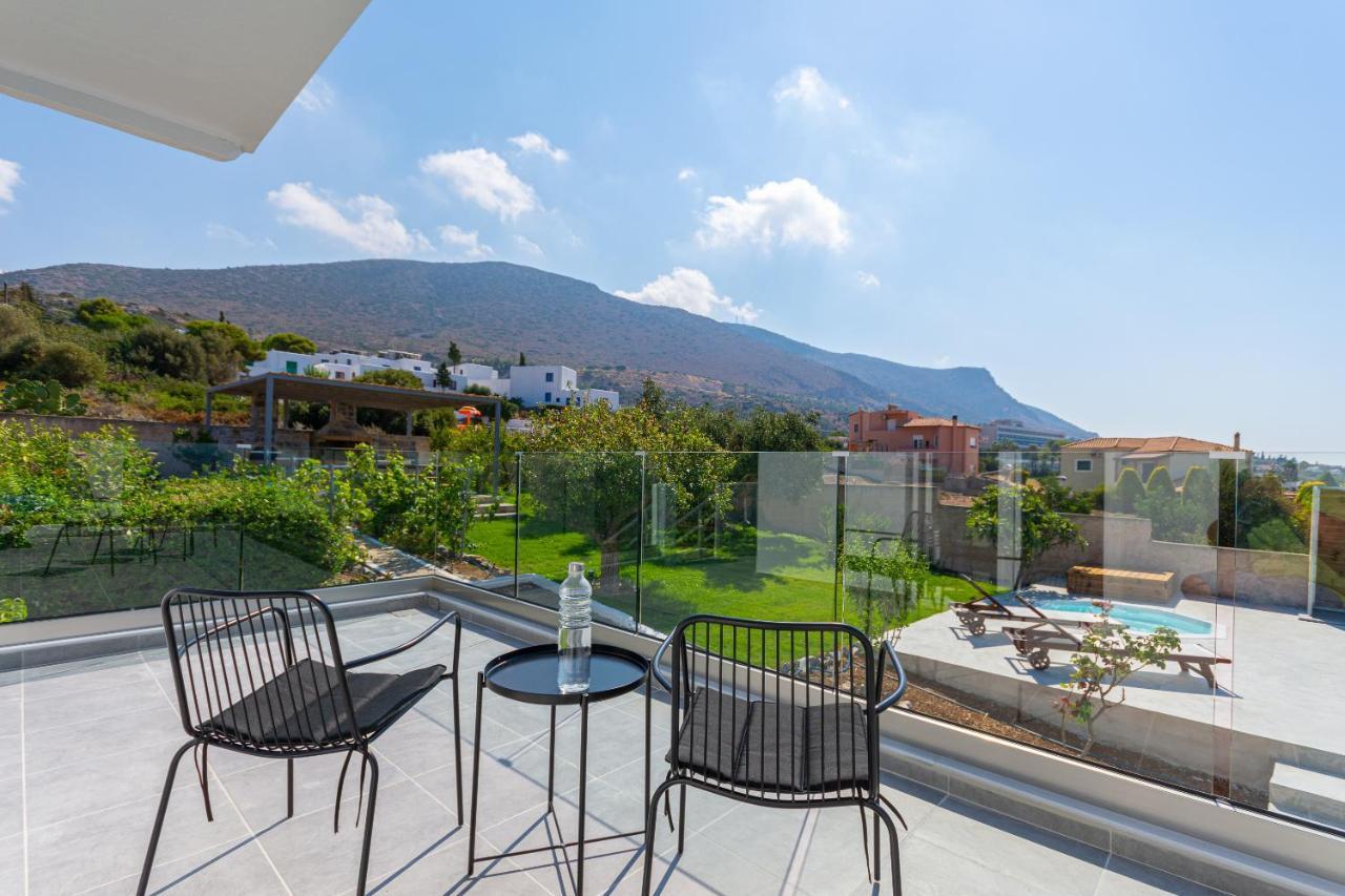 Queen'S Gem Luxury Villa - Heated Jacuzzi & Pool Hersonissos  Exteriör bild