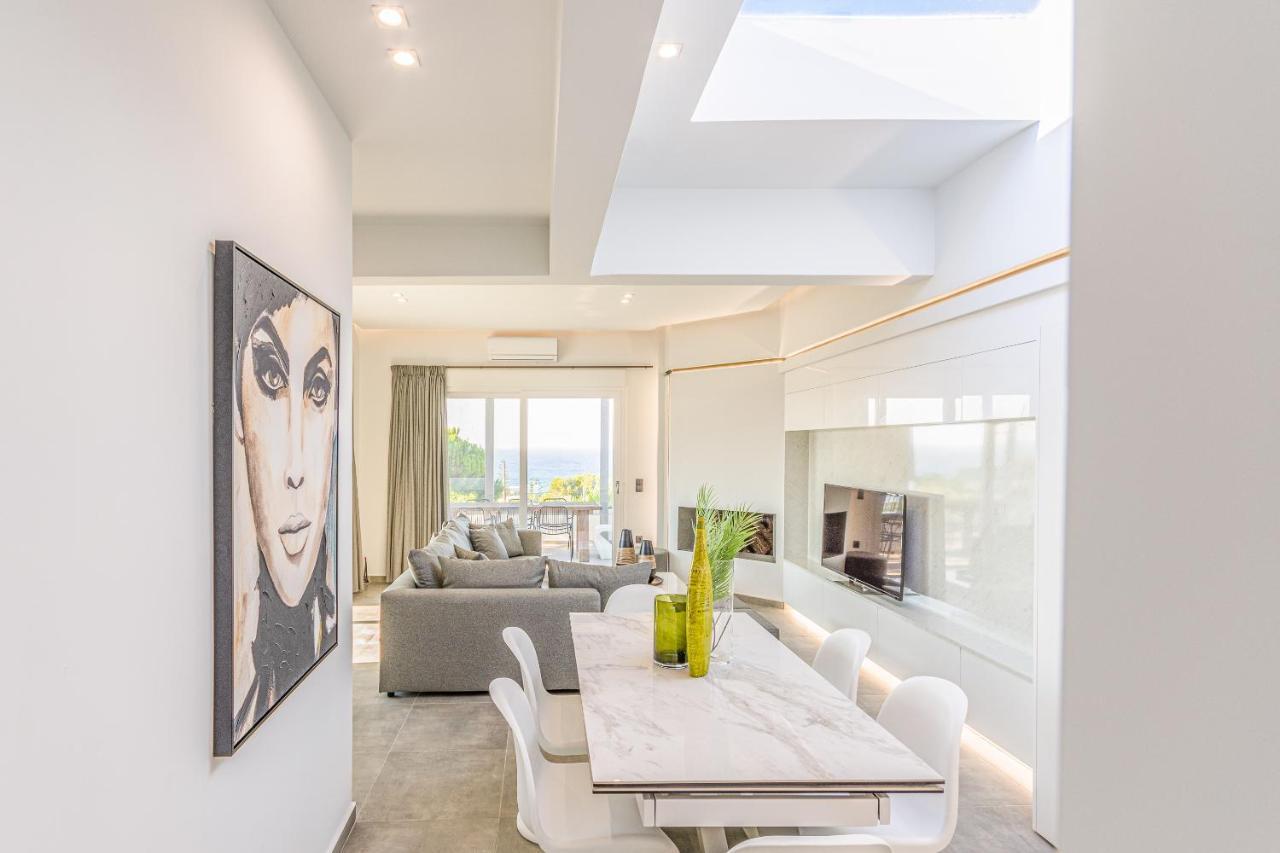 Queen'S Gem Luxury Villa - Heated Jacuzzi & Pool Hersonissos  Exteriör bild